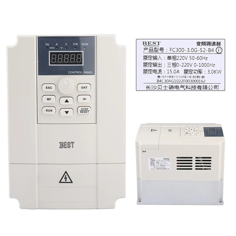 BEST Inverter VFD 3.0kw Frequency Conversion Drive 220V Inverter 3-Phase Output For CNC Router Spindle Motor Speed Control