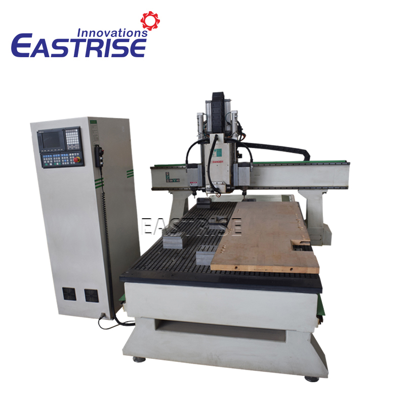1325 1530 Wood Door ATC Cnc Router with Horizontal Spindle Head for Door Lockhole